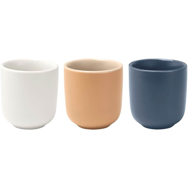 Obrázky: Sada 2 keramických šálků 90 ml, bílá, Obrázek 3