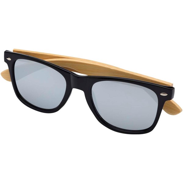 Obrázky: Sluneční brýle s bambusovými nožičkami, stříbrná, Obrázek 2