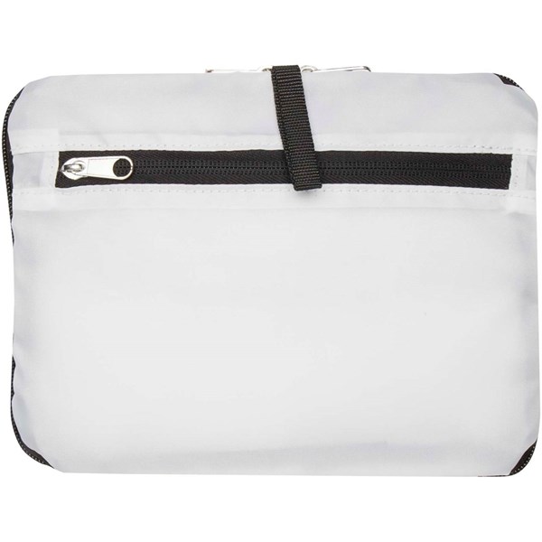 Obrázky: Bílá skládací nákupní taška z RPET, objem 16 l, Obrázek 5