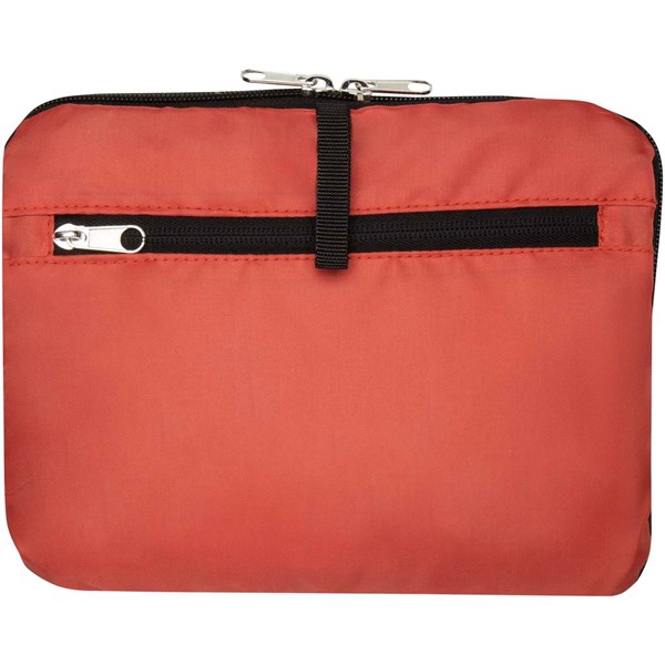 Obrázky: Cihlová skládací nákupní taška z RPET, objem 16 l, Obrázek 5