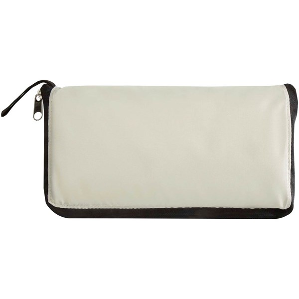 Obrázky: Béžová skládací nákupní chladicí taška z RPET, 15L, Obrázek 6