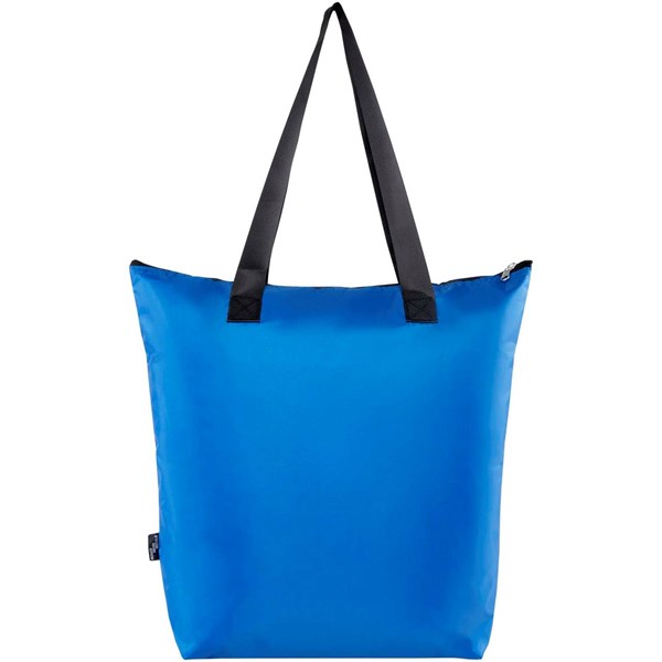 Obrázky: Kr.modrá skládací nákupní chladicí taška z RPET,15L, Obrázek 2