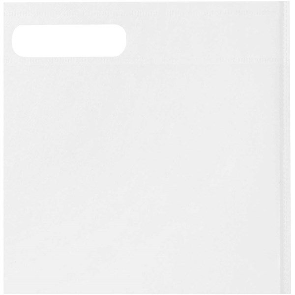 Obrázky: Bílá taška 34 x 43 cm s průhmatem z rec. RPET, Obrázek 3