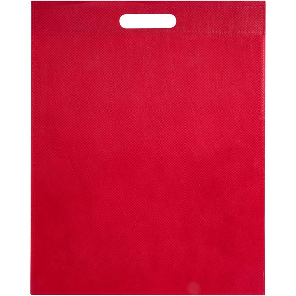 Obrázky: Červená taška 34 x 43 cm s průhmatem z rec. RPET, Obrázek 5