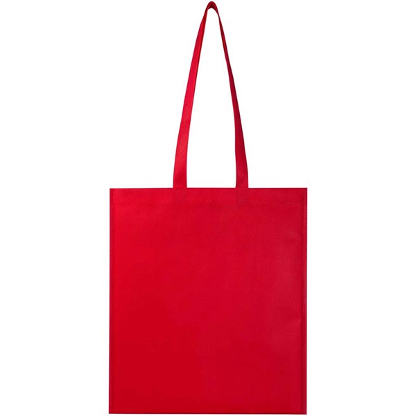 Obrázky: Červená rec.netkaná nákup. taška 36 x 40 cm,dl.uši, Obrázek 2