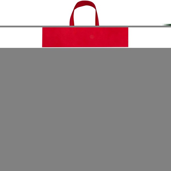 Obrázky: Červená rec.netkaná nákup. taška 36 x 40 cm,dl.uši, Obrázek 5