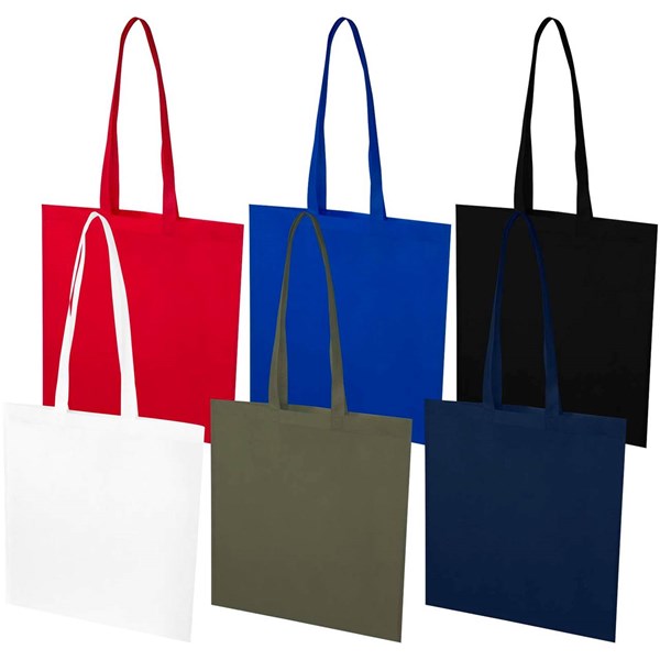 Obrázky: Kr.modrá rec.netkaná nákup. taška 36 x 40 cm,dl.uši, Obrázek 6