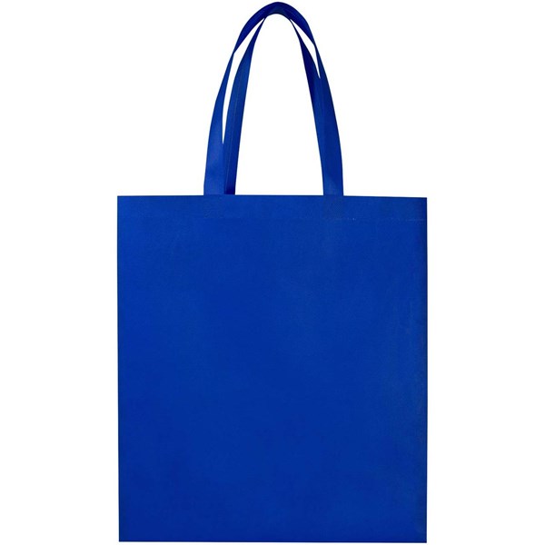 Obrázky: Kr.modrá netkaná nákup.taška se slož.dnem z GRS,12L, Obrázek 4