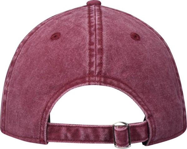 Obrázky: Kšiltovka 6 panelů-sepraný design, vínová, Obrázek 2