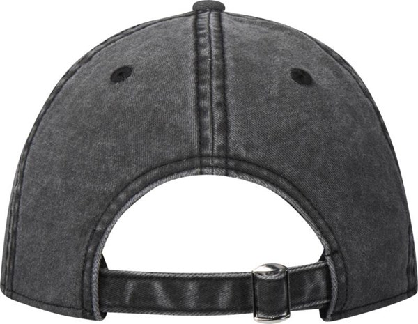 Obrázky: Kšiltovka 6 panelů-sepraný design, černá, Obrázek 2