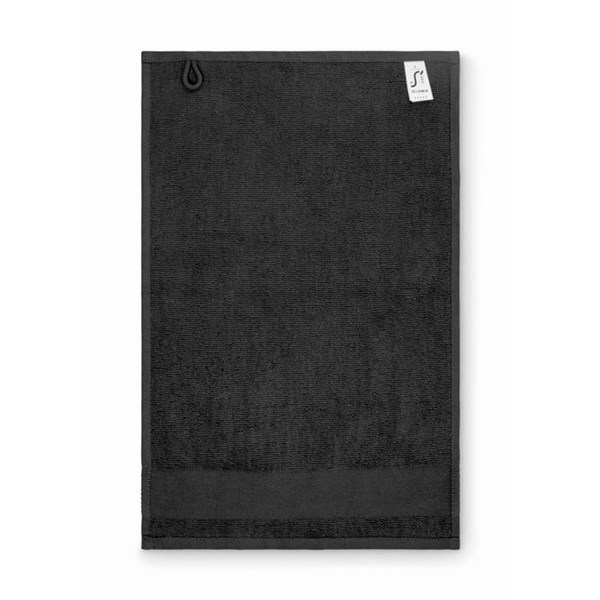Obrázky: Bavlněný ručník 30x50 cm, 380 g/m2, černá, Obrázek 3