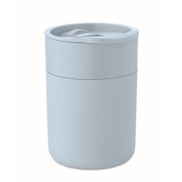 Obrázky: Hrnek se silikonovým povlakem 330ml, modrá