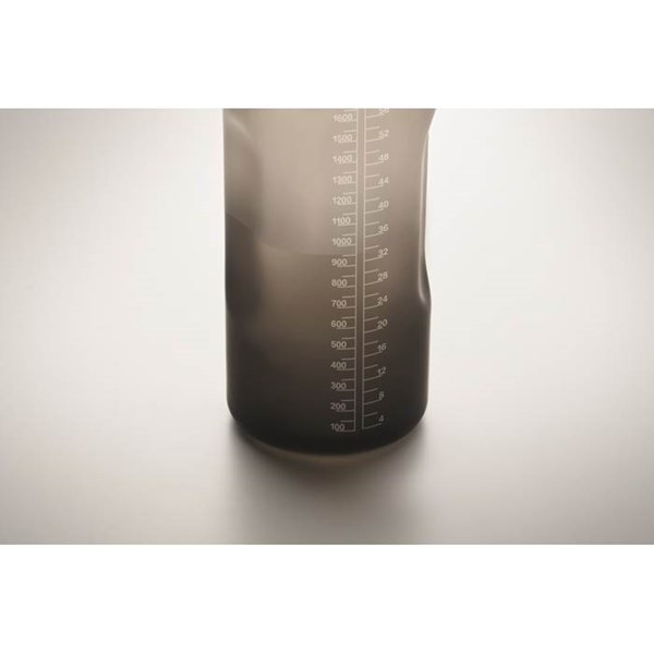 Obrázky: Motivační láhev na vodu z RPET, 2000 ml, černá, Obrázek 4