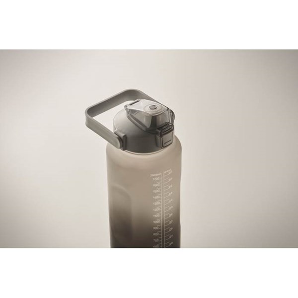 Obrázky: Motivační láhev na vodu z RPET, 2000 ml, černá, Obrázek 6