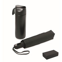 Obrázky: Černá dárková sada láhve 600ml a deštníku