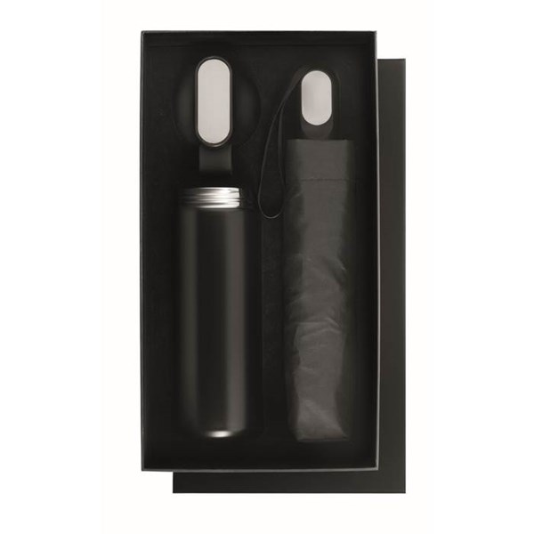 Obrázky: Černá dárková sada láhve 600ml a deštníku, Obrázek 6