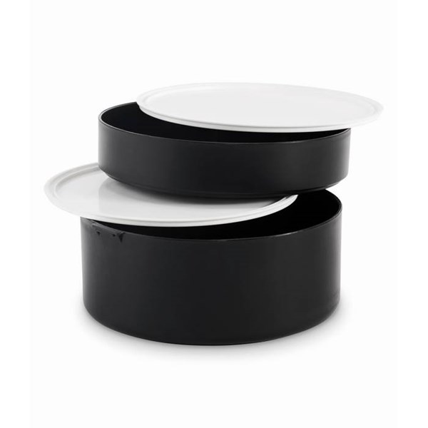 Obrázky: Černý dvoupatrový box na oběd 950 ml, Obrázek 4