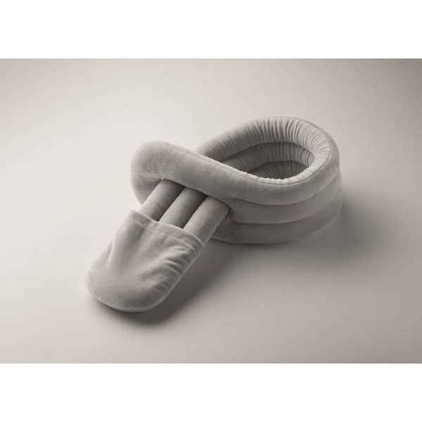 Obrázky: Šedý ohebný cestovní polštářek v obalu, Obrázek 5