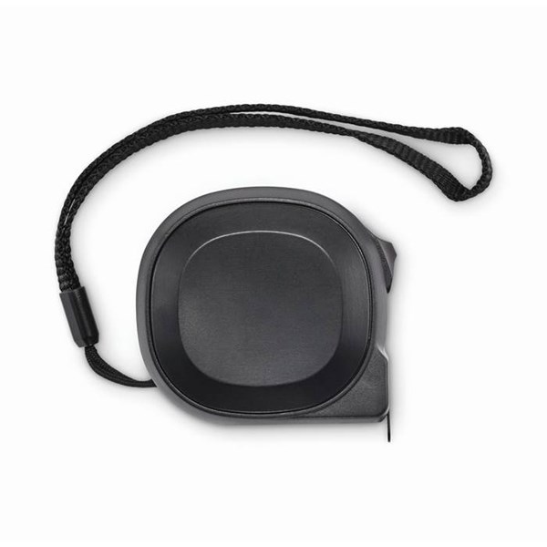 Obrázky: Černý svinovací metr 5m z recyklovaného ABS plastu, Obrázek 2