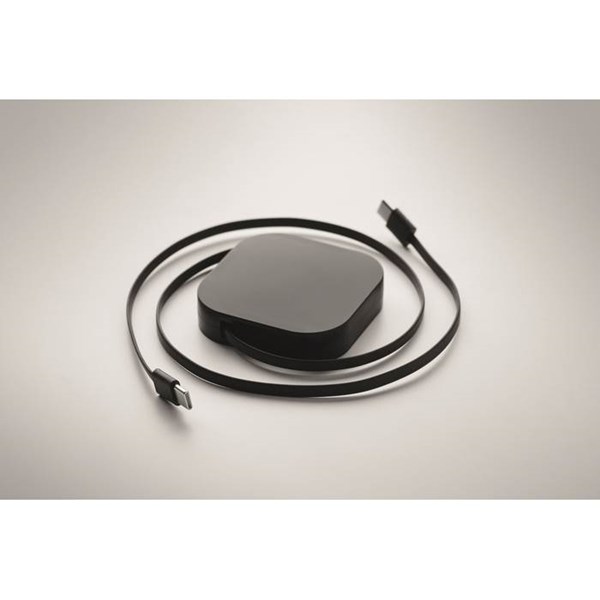 Obrázky: Zatahovací 100W a nabíjecí kabel, černý, Obrázek 3