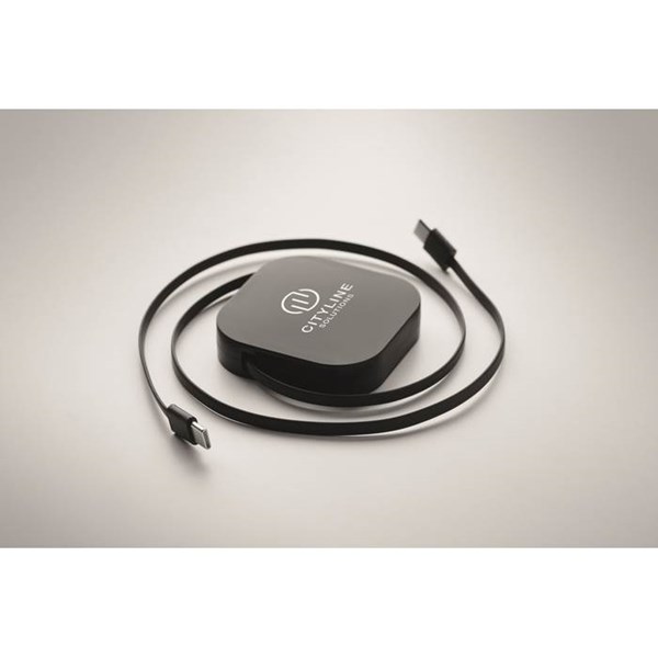 Obrázky: Zatahovací 100W a nabíjecí kabel, černý, Obrázek 4