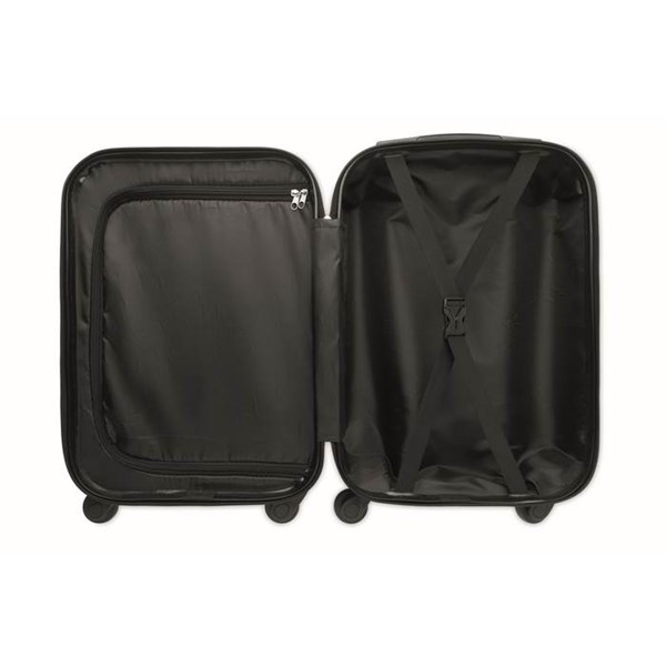 Obrázky: Černý skořepinový kufr na 4 kolečkách, Obrázek 5