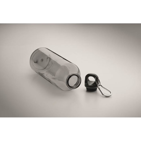 Obrázky: Láhev z RPET 500 ml s karabinou, šedá, Obrázek 4