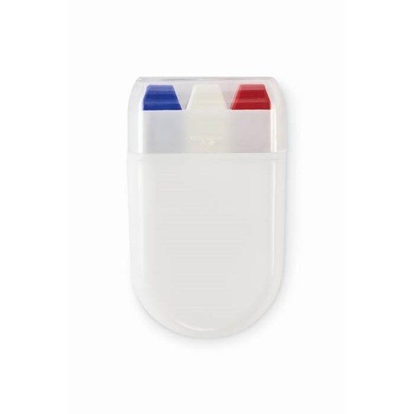 Obrázky: Barvy pro malování na tělo-modrá/bílá/červená