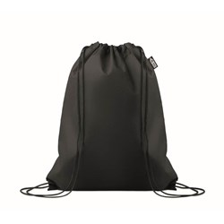 Obrázky: Stahovací batoh z RPET netkané, černá