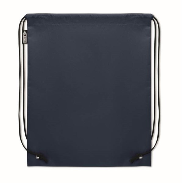 Obrázky: Stahovací batoh z RPET netkané, tm. modrá, Obrázek 3