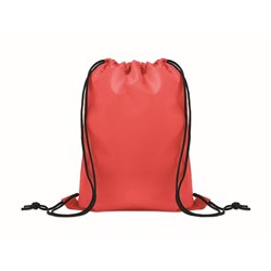 Obrázky: Dětský stahovací batoh z RPET, červená