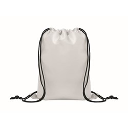 Obrázky: Dětský stahovací batoh z RPET, bílá