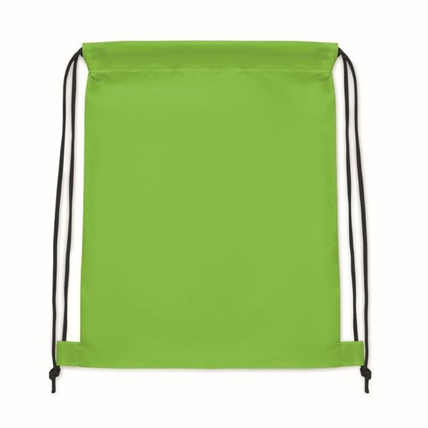 Obrázky: Dětský stahovací batoh z RPET, limetková, Obrázek 2