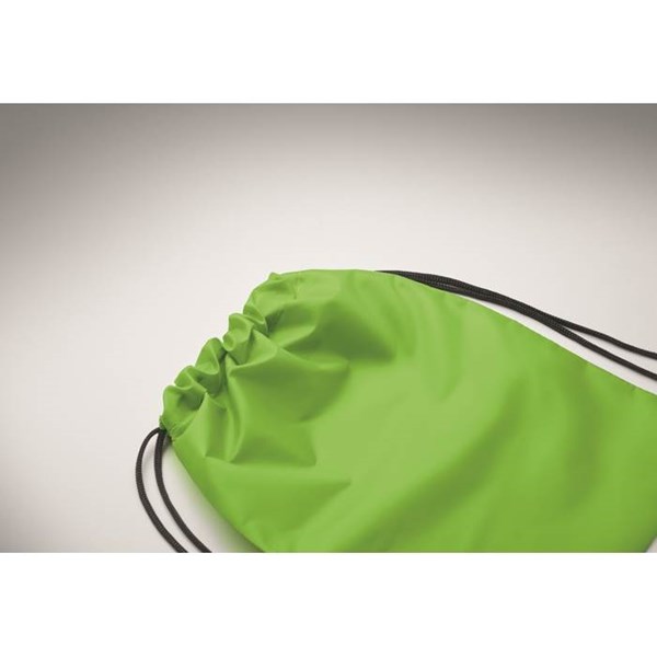 Obrázky: Dětský stahovací batoh z RPET, limetková, Obrázek 3