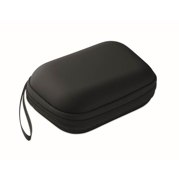 Obrázky: Lékárnička v pevném pouzdře na zip, černá, Obrázek 2