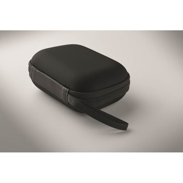 Obrázky: Lékárnička v pevném pouzdře na zip, černá, Obrázek 4