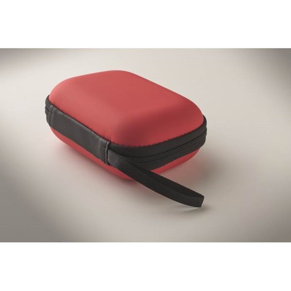 Obrázky: Lékárnička v pevném pouzdře na zip, červená, Obrázek 5