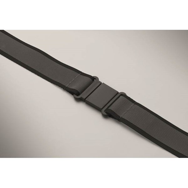 Obrázky: Reflexní šňůrka 25mm z RPET, černá, Obrázek 4