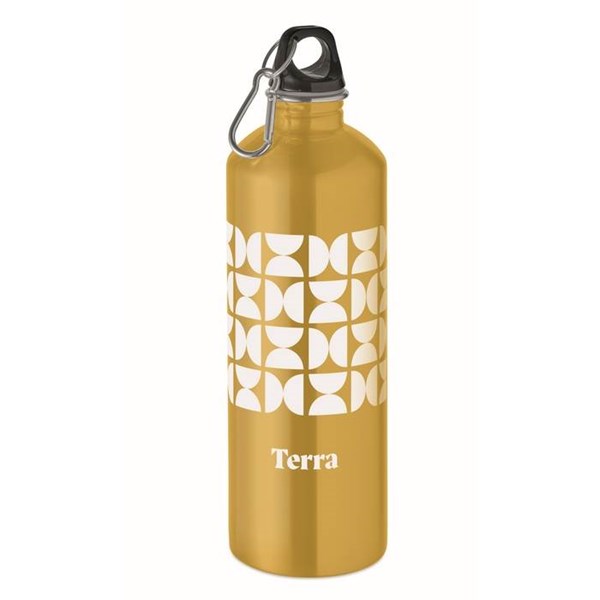 Obrázky: Jednostěnná nerez láhev 1l, okrová, Obrázek 6