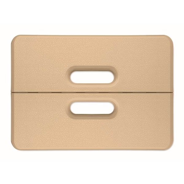 Obrázky: Přenosná skládací stolička, béžová, Obrázek 2