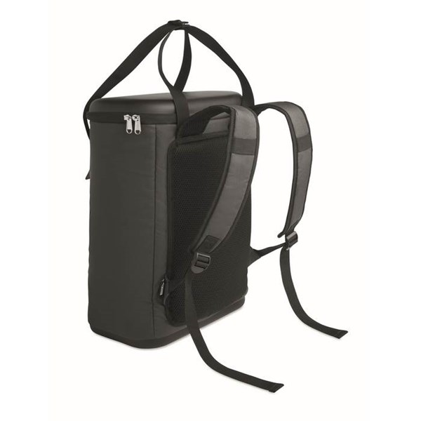 Obrázky: Šedý chladicí batoh 20l z 600D RPET, Obrázek 2