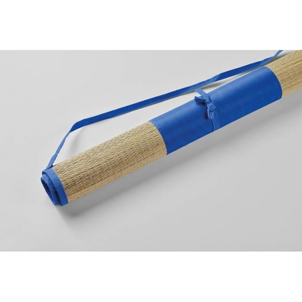 Obrázky: Přírodní slaměná plážová rohož, král. modrá, Obrázek 4