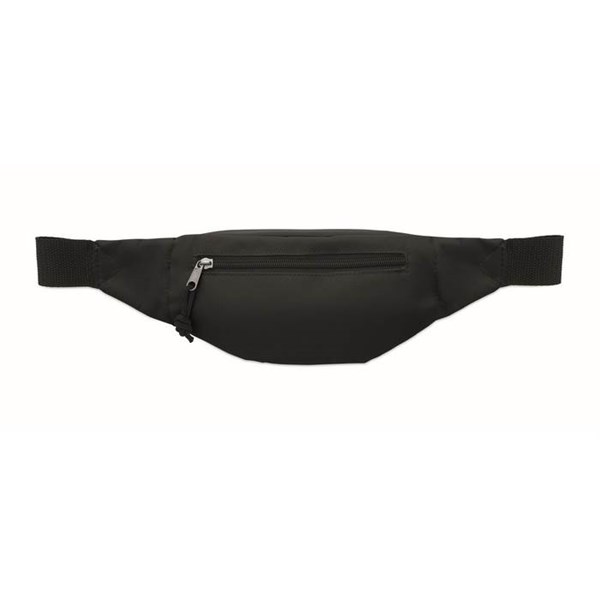 Obrázky: Ledvinka z 600D RPET, černá, Obrázek 3