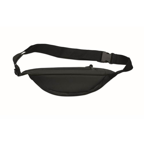 Obrázky: Ledvinka z 600D RPET, černá, Obrázek 6