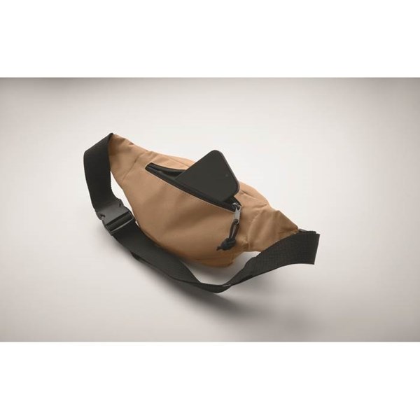 Obrázky: Ledvinka z 600D RPET, khaki, Obrázek 5