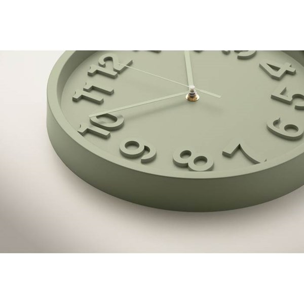 Obrázky: Mát. zelené nástěnné hodiny z PP, Obrázek 3
