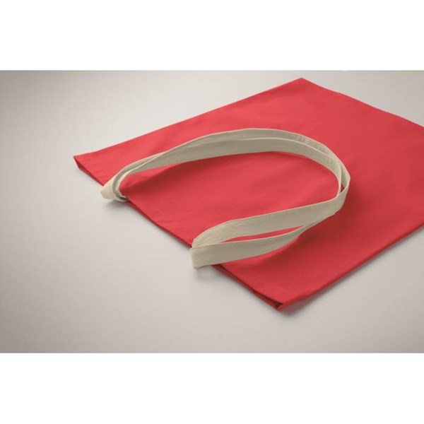 Obrázky: Bavlněná nákup. taška 140g, červená, Obrázek 3