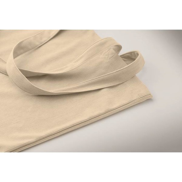 Obrázky: Manšestrová nákupní taška, béžová, Obrázek 4