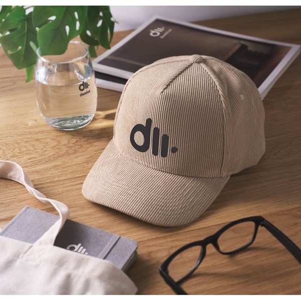 Obrázky: Manšestrová 5panel. kšiltovka, béžová, Obrázek 10