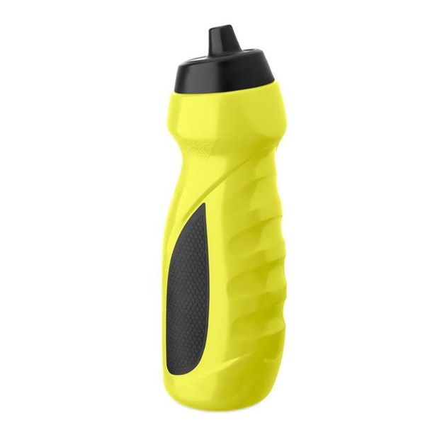 Obrázky: Sportovní PE láhev s úchopem 700ml, neon. žlutá, Obrázek 2